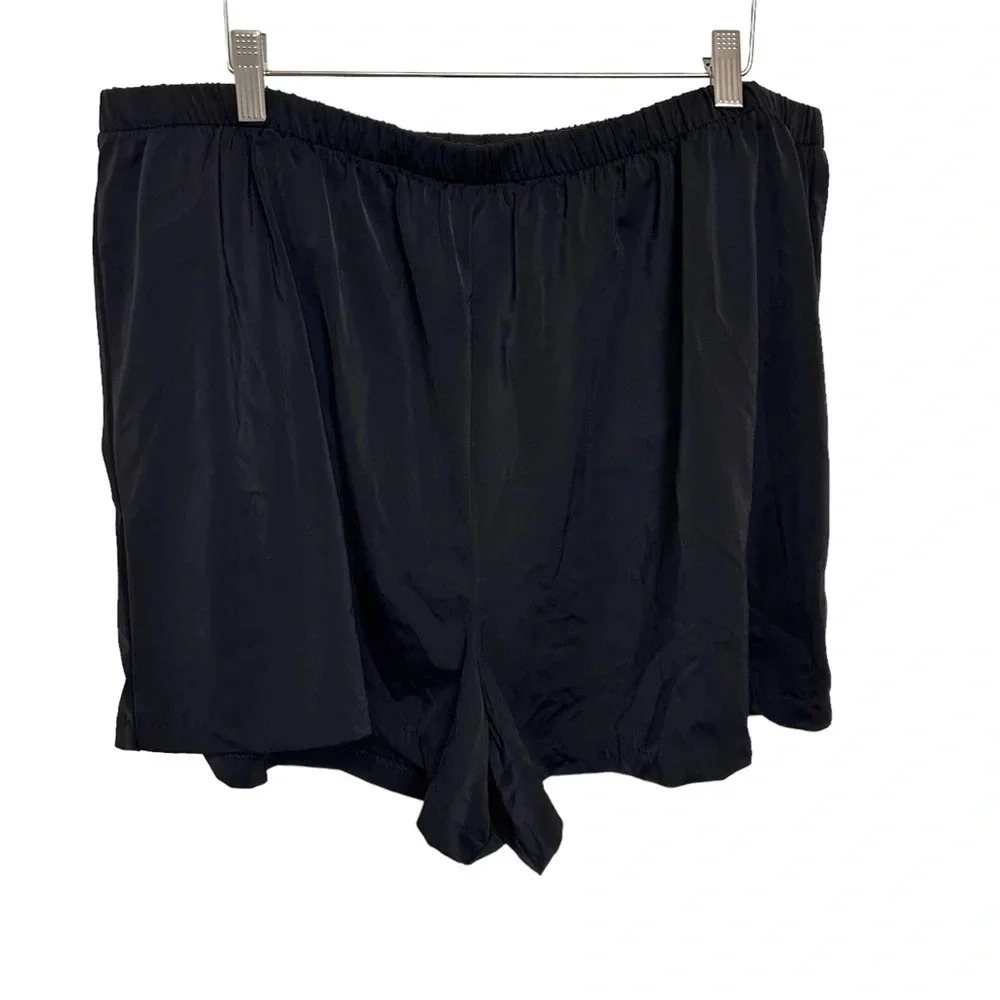 Le Cove 22W‎ plus size black bathing suit shorts